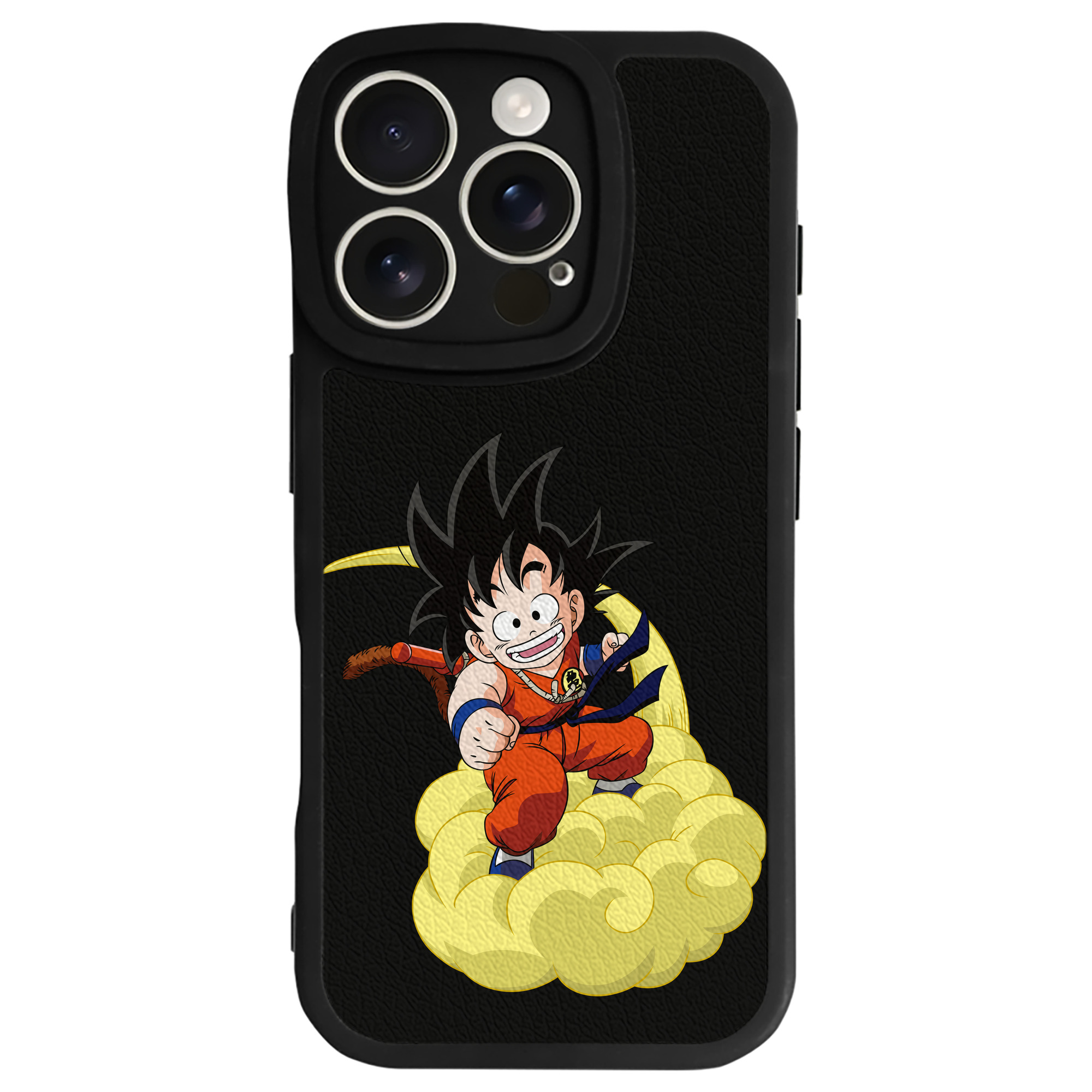 （画像用） ドラゴンボール 孫悟空（そん ごくう）Son Goku カカロット DRAGON BALL Kakarotto 【iPhone 16シリーズ対応】シリコンスマホケース（レザー調） 材質：シリコン